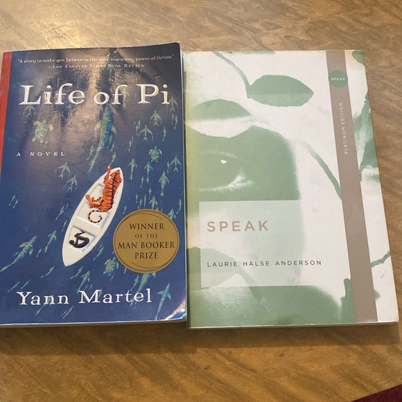 Other - Life of Pi and Speak Paperback Books